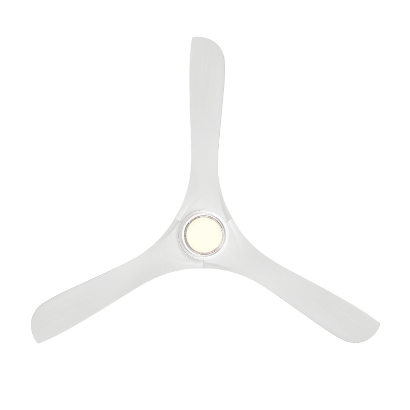 Modern Forms FR-D2504-60L Carve 60" Outdoor Ceiling Fan with LED Light Kit - Matte White