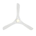 Modern Forms FR-D2504-60L Carve 60" Outdoor Ceiling Fan with LED Light Kit - Matte White
