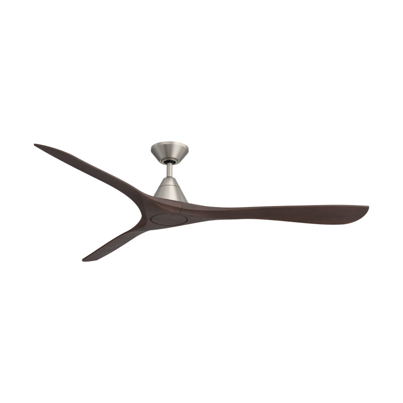Modern Forms FR-D2504-72 Carve 72" Ceiling Fan - Antique Nickel with Dark Walnut Blades