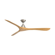 Modern Forms FR-D2504-72 Carve 72" Ceiling Fan - Antique Nickel with Honey Oak Blades