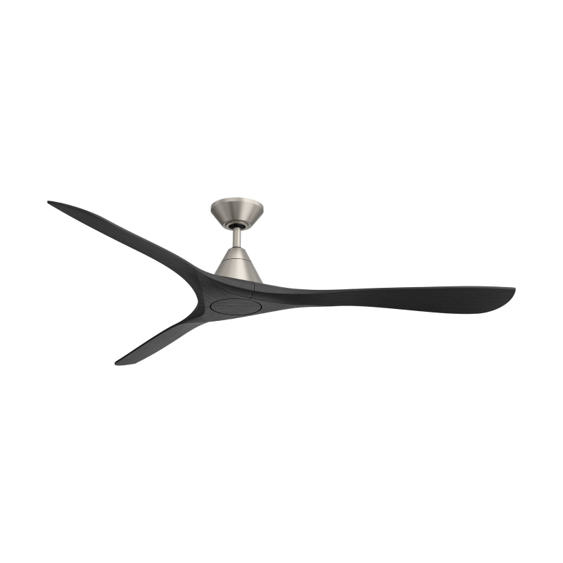 Modern Forms FR-D2504-72 Carve 72" Ceiling Fan - Antique Nickel with Matte Black Blades