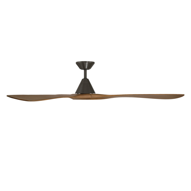 Modern Forms FR-D2504-72 Carve 72" Ceiling Fan - Bronze with Distressed Koa Blades