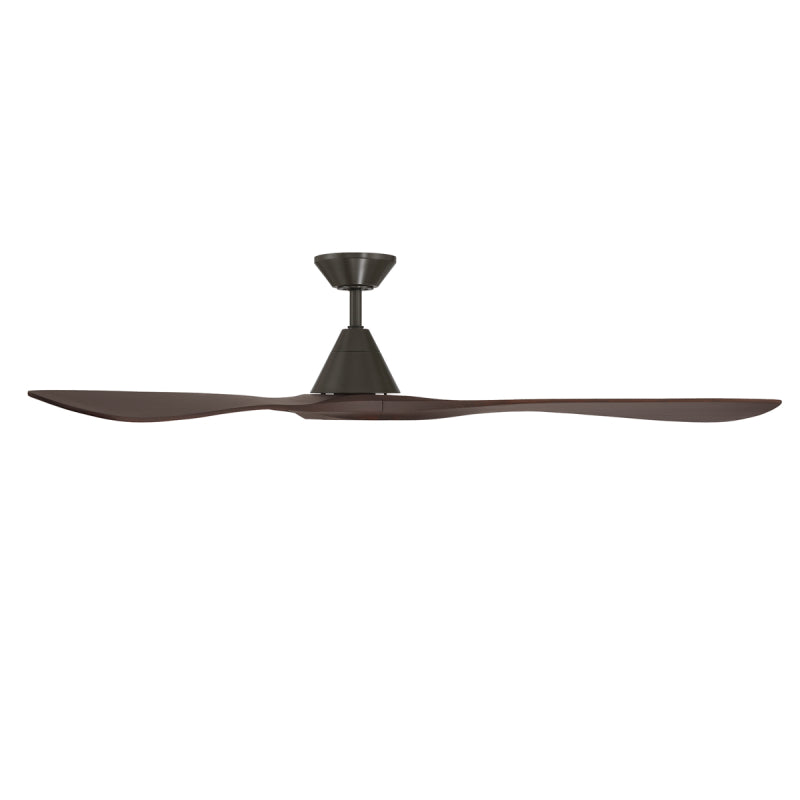 Modern Forms FR-D2504-72 Carve 72" Ceiling Fan - Bronze with Dark Walnut Blades