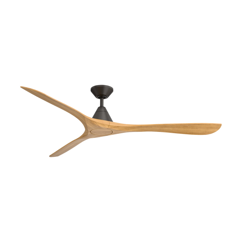 Modern Forms FR-D2504-72 Carve 72" Ceiling Fan - Bronze with Honey Oak Blades