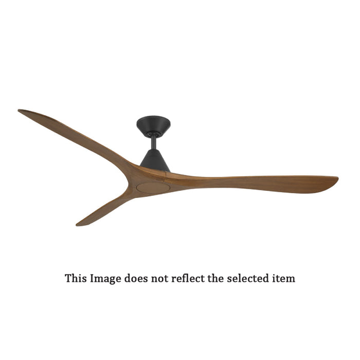 Modern Forms FR-D2504-72 Carve 72" Ceiling Fan - Matte Black with Dark Walnut Blades