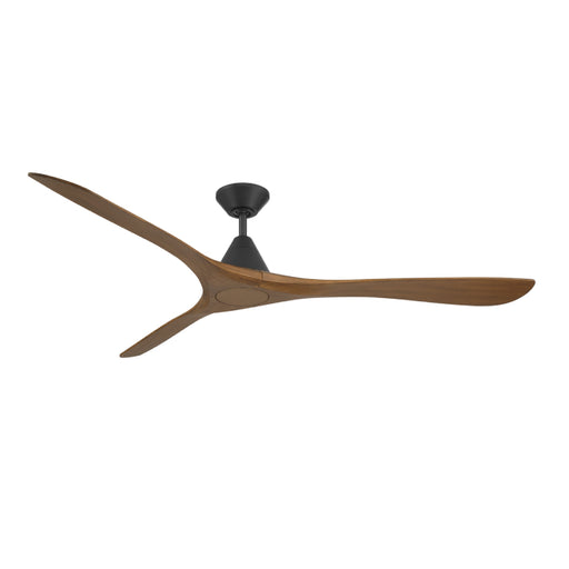Modern Forms FR-D2504-72 Carve 72" Ceiling Fan - Matte Black with Distressed Koa Blades