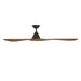Modern Forms FR-D2504-72 Carve 72" Ceiling Fan - Matte Black with Distressed Koa Blades