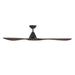 Modern Forms FR-D2504-72 Carve 72" Ceiling Fan - Matte Black with Dark Walnut Blades