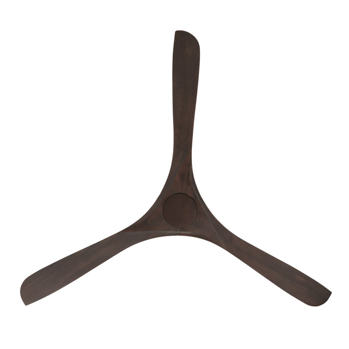 Modern Forms FR-D2504-72 Carve 72" Ceiling Fan - Matte Black with Dark Walnut Blades