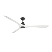 Modern Forms FR-D2504-72 Carve 72" Ceiling Fan - Matte Black with Matte White Blades