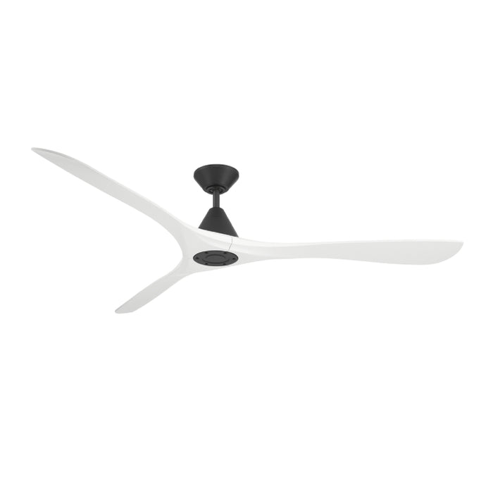 Modern Forms FR-D2504-72 Carve 72" Ceiling Fan - Matte Black with Matte White Blades