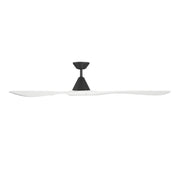 Modern Forms FR-D2504-72 Carve 72" Ceiling Fan - Matte Black with Matte White Blades