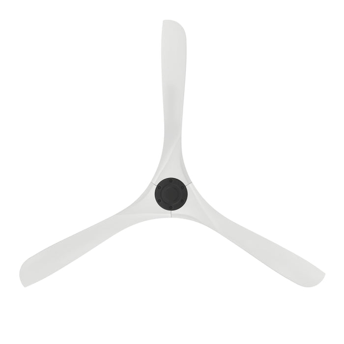 Modern Forms FR-D2504-72 Carve 72" Ceiling Fan - Matte Black with Matte White Blades