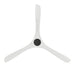 Modern Forms FR-D2504-72 Carve 72" Ceiling Fan - Matte Black with Matte White Blades