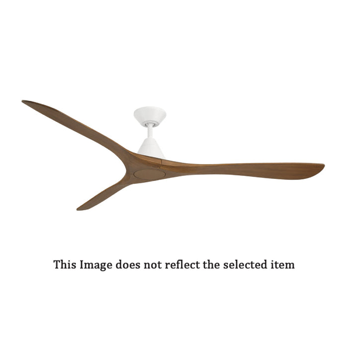 Modern Forms FR-D2504-72 Carve 72" Ceiling Fan - Matte White with Dark Walnut Blades