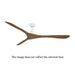 Modern Forms FR-D2504-72 Carve 72" Ceiling Fan - Matte White with Dark Walnut Blades