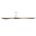 Modern Forms FR-D2504-72 Carve 72" Ceiling Fan - Matte White with Distressed Koa Blades