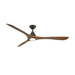 Modern Forms FR-D2504-72L Carve 72" Outdoor Ceiling Fan with LED Light Kit - Bronze with Distressed Koa Blades