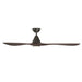 Modern Forms FR-D2504-72L Carve 72" Outdoor Ceiling Fan with LED Light Kit - Bronze with Dark Walnut Blades