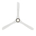 Modern Forms FR-D2504-72L Carve 72" Outdoor Ceiling Fan with LED Light Kit - Matte Black with Matte White Blades