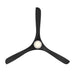 Modern Forms FR-D2504-72L Carve 72" Outdoor Ceiling Fan with LED Light Kit - Matte White with Matte Black Blades