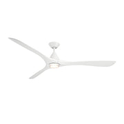 Modern Forms FR-D2504-72L Carve 72" Outdoor Ceiling Fan with LED Light Kit - Matte White