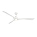 Modern Forms FR-D2504-72L Carve 72" Outdoor Ceiling Fan with LED Light Kit - Matte White