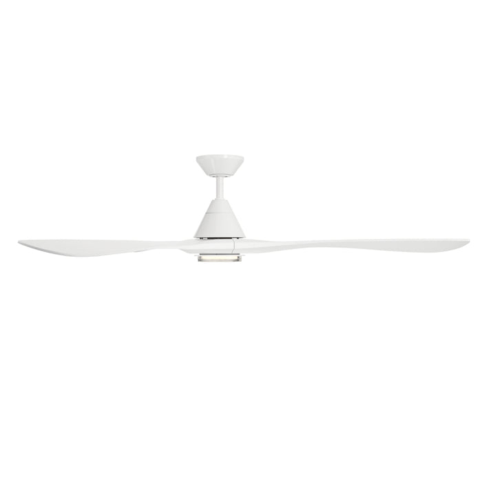 Modern Forms FR-D2504-72L Carve 72" Outdoor Ceiling Fan with LED Light Kit - Matte White