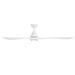 Modern Forms FR-D2504-72L Carve 72" Outdoor Ceiling Fan with LED Light Kit - Matte White