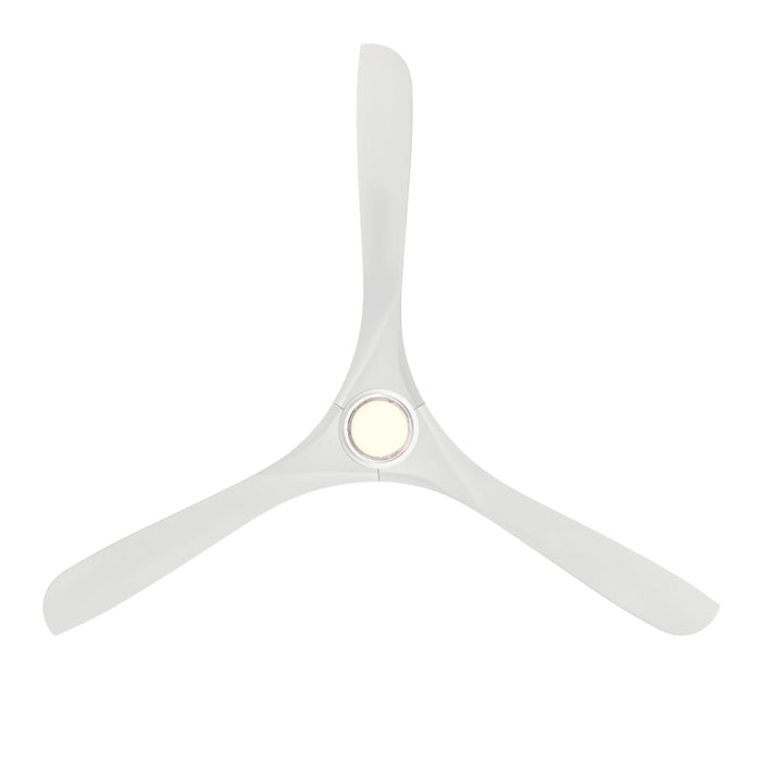 Modern Forms FR-D2504-72L Carve 72" Outdoor Ceiling Fan with LED Light Kit - Matte White