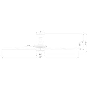 Modern Forms FR-D2602-62L Crown 62" Ceiling Fan with LED Light Kit