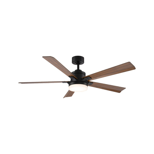 Modern Forms FR-D2603-56 Radiant 56" Ceiling Fan with LED Light Kit - Matte Black with Distressed Koa Blades/Alabaster