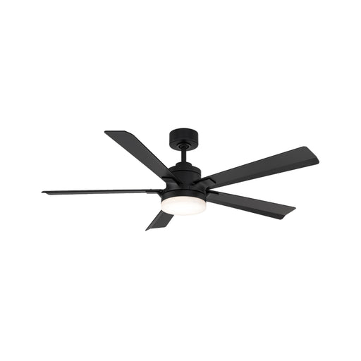 Modern Forms FR-D2603-56 Radiant 56" Ceiling Fan with LED Light Kit - Matte Black with Matte Black Blades/Alabaster