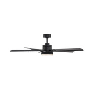 Modern Forms FR-D2603-56 Radiant 56" Ceiling Fan with LED Light Kit - Matte Black with Matte Black Blades/Alabaster