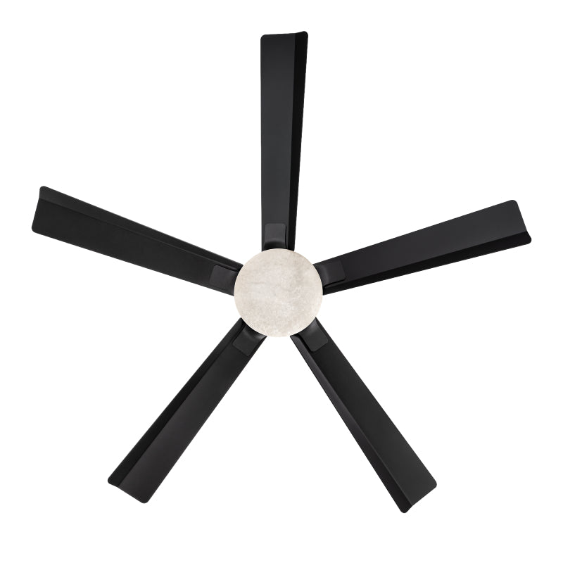 Modern Forms FR-D2603-56 Radiant 56" Ceiling Fan with LED Light Kit - Matte Black with Matte Black Blades/Alabaster