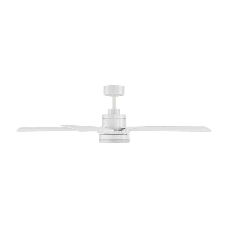 Modern Forms FR-D2603-56 Radiant 56" Ceiling Fan with LED Light Kit - Matte White with Matte White Blades/Alabaster