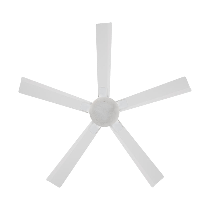 Modern Forms FR-D2603-56 Radiant 56" Ceiling Fan with LED Light Kit - Matte White with Matte White Blades/Alabaster