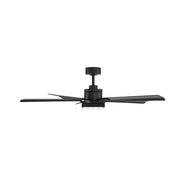 Modern Forms FR-D2603-56 Radiant 56" Ceiling Fan with LED Light Kit - Matte Black with Matte Black Blades/K5 Crystal