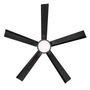 Modern Forms FR-D2603-56 Radiant 56" Ceiling Fan with LED Light Kit - Matte Black with Matte Black Blades/Acrylic