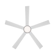 Modern Forms FR-D2603-56 Radiant 56" Ceiling Fan with LED Light Kit - Matte White with Matte White Blades/Acrylic