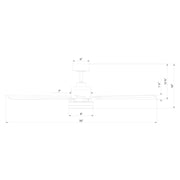Modern Forms FR-D2603-56 Radiant 56" Ceiling Fan with LED Light Kit