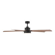 Modern Forms FR-D2603-64 Radiant 64" Ceiling Fan with LED Light Kit - Matte Black with Distressed Koa Blades/Alabaster
