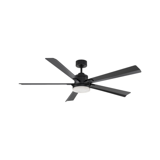 Modern Forms FR-D2603-64 Radiant 64" Ceiling Fan with LED Light Kit - Matte Black with Matte Black Blades/Alabaster