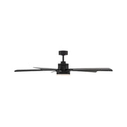 Modern Forms FR-D2603-64 Radiant 64" Ceiling Fan with LED Light Kit - Matte Black with Matte Black Blades/Alabaster