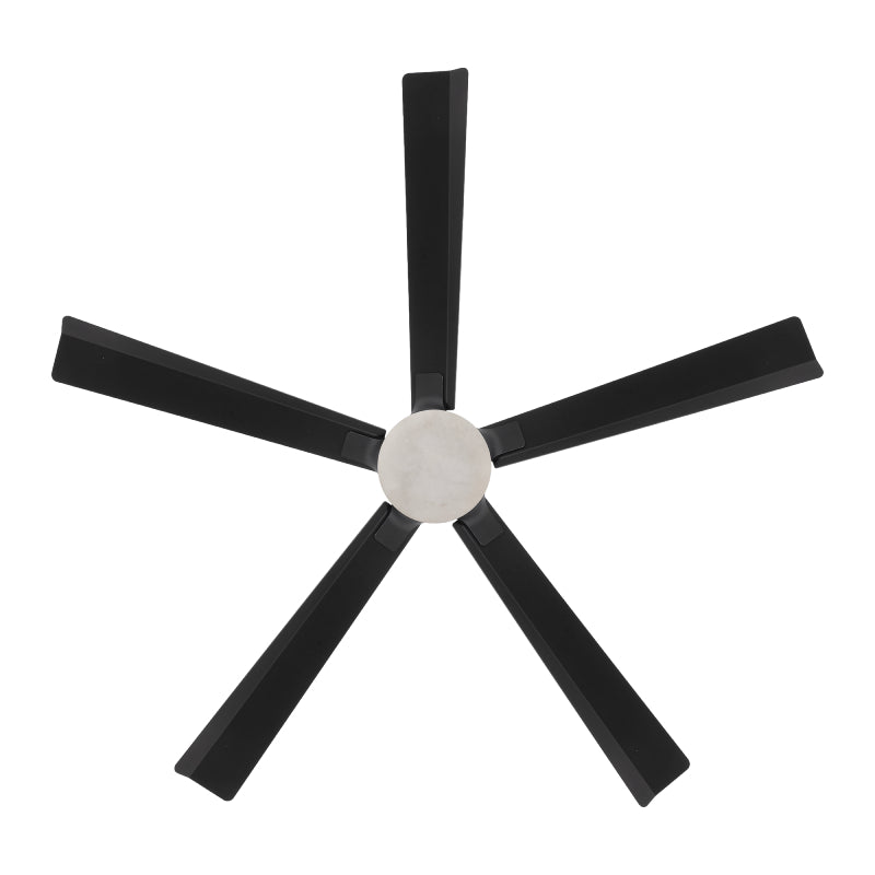 Modern Forms FR-D2603-64 Radiant 64" Ceiling Fan with LED Light Kit - Matte Black with Matte Black Blades/Alabaster