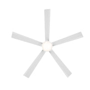 Modern Forms FR-D2603-64 Radiant 64" Ceiling Fan with LED Light Kit - Matte White with Matte White Blades/Alabaster
