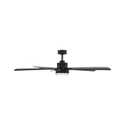 Modern Forms FR-D2603-64 Radiant 64" Ceiling Fan with LED Light Kit - Matte Black with Matte Black Blades/Acrylic
