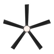 Modern Forms FR-D2603-64 Radiant 64" Ceiling Fan with LED Light Kit - Matte Black with Matte Black Blades/Acrylic