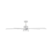 Modern Forms FR-D2603-64 Radiant 64" Ceiling Fan with LED Light Kit - Matte White with Matte White Blades/Acrylic