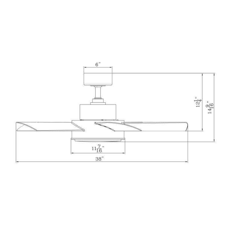 Modern Forms FR-W1802-38L Vox 38" Outdoor Ceiling Fan with LED Light Kit